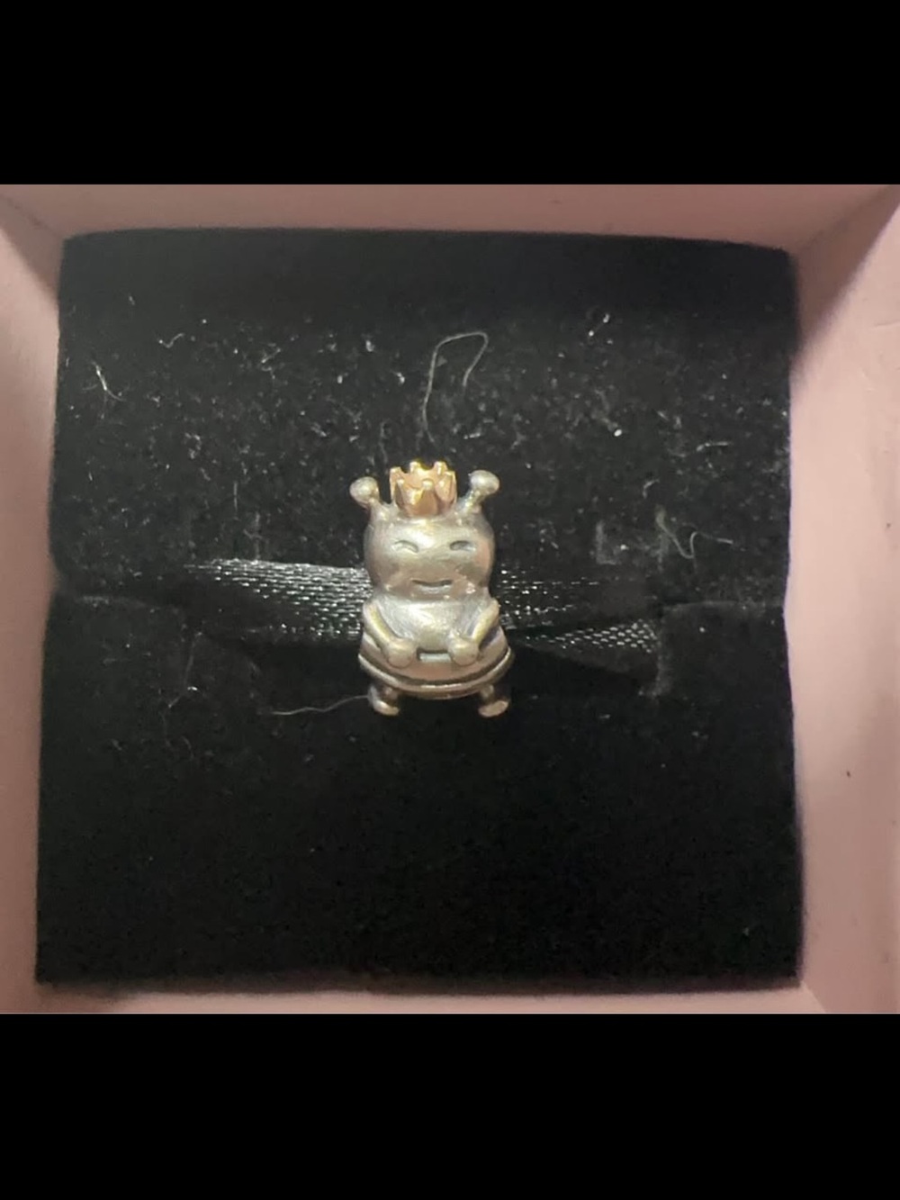 Two tone Pandora Queen Bee Charm